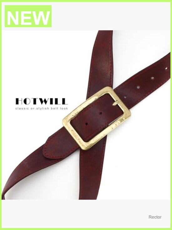 Wide Faux Leather Women\'s Belt with Vintage Buckle for Dresses and Jeans main image 5
